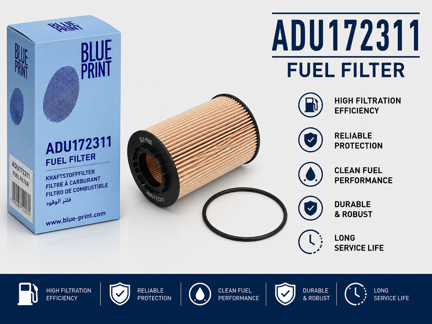 BLUE PRINT ADU172311 FILTER--FUEL FILTER