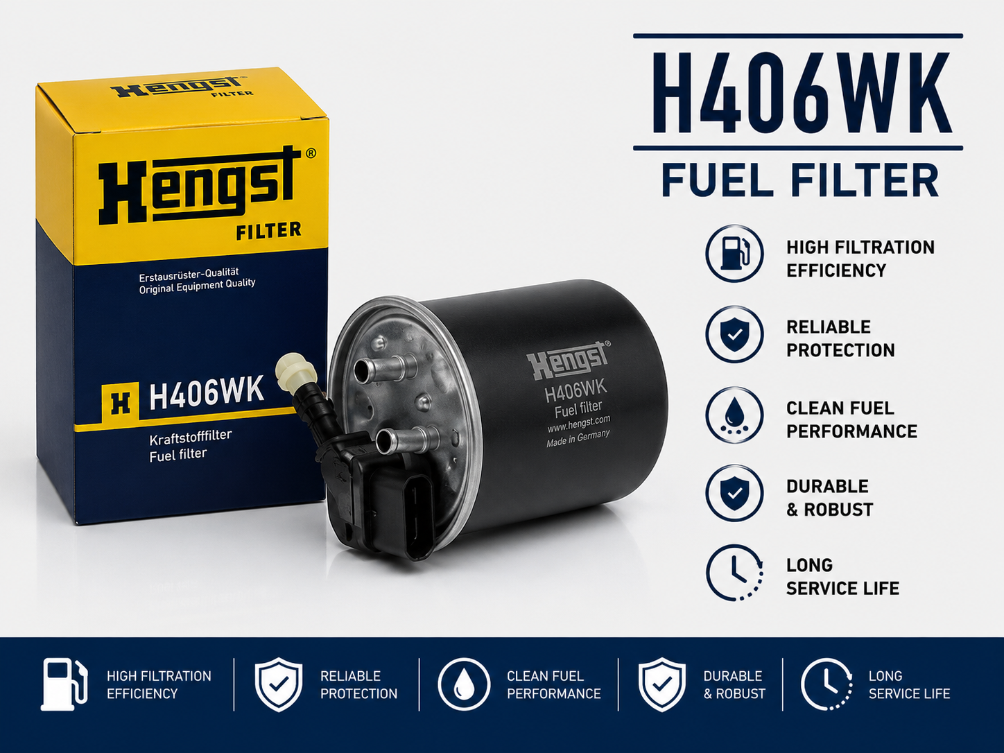 HENGST H406WK FILTER--FUEL FILTER