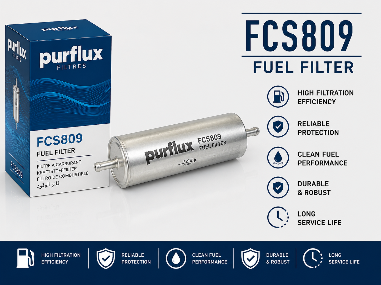 PURFLUX FCS809 FILTER--FUEL FILTER