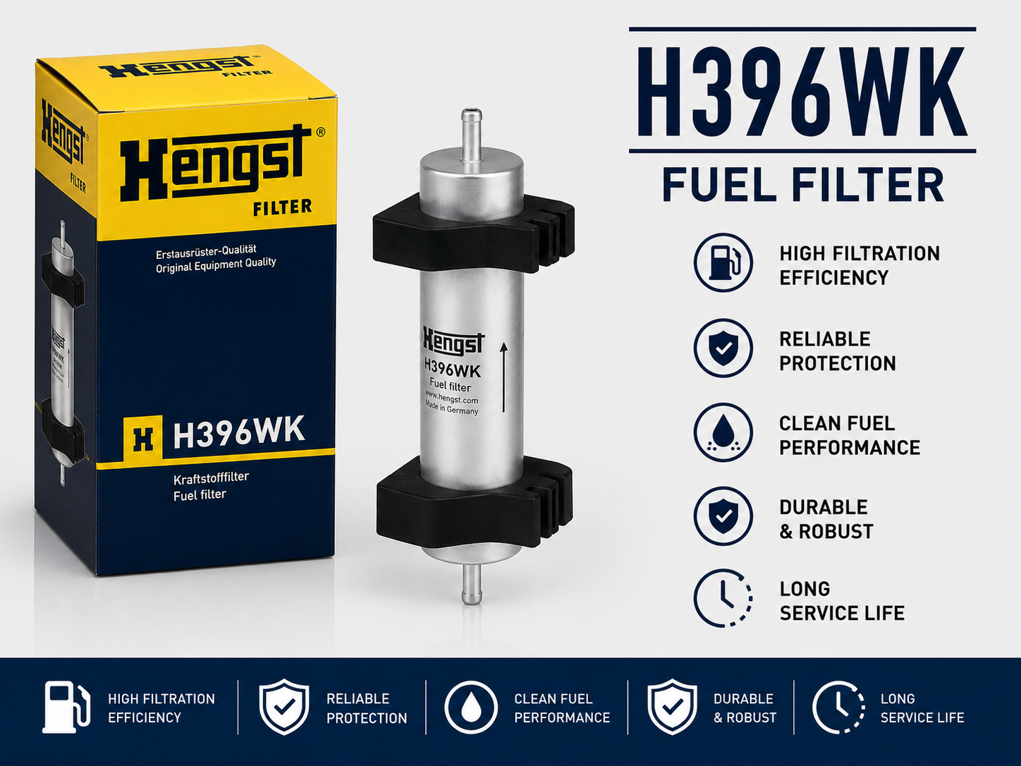 HENGST H396WK FILTER-- FUEL FILTER