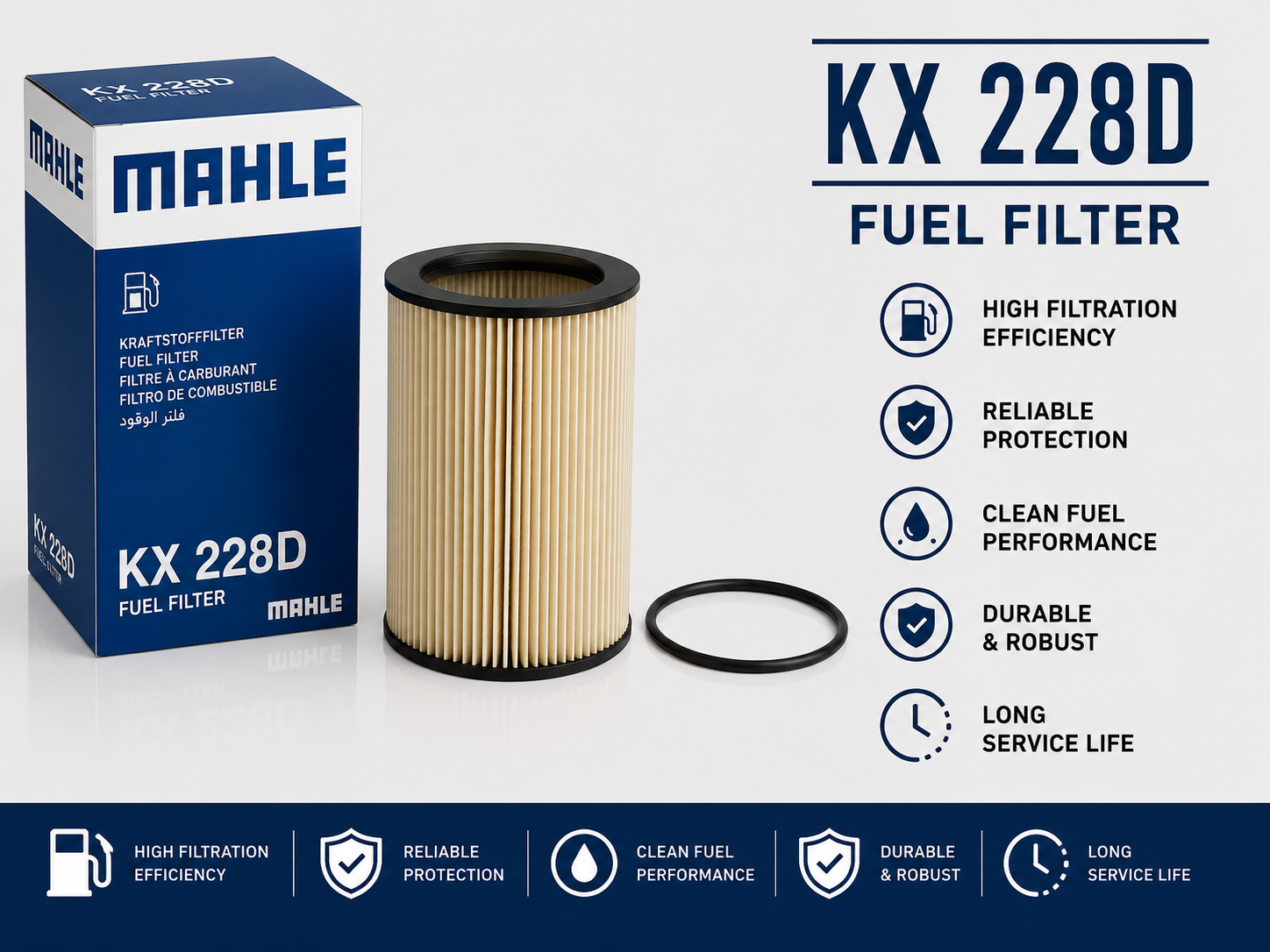 MAHLE KX 228D FILTER-- FUEL FILTER