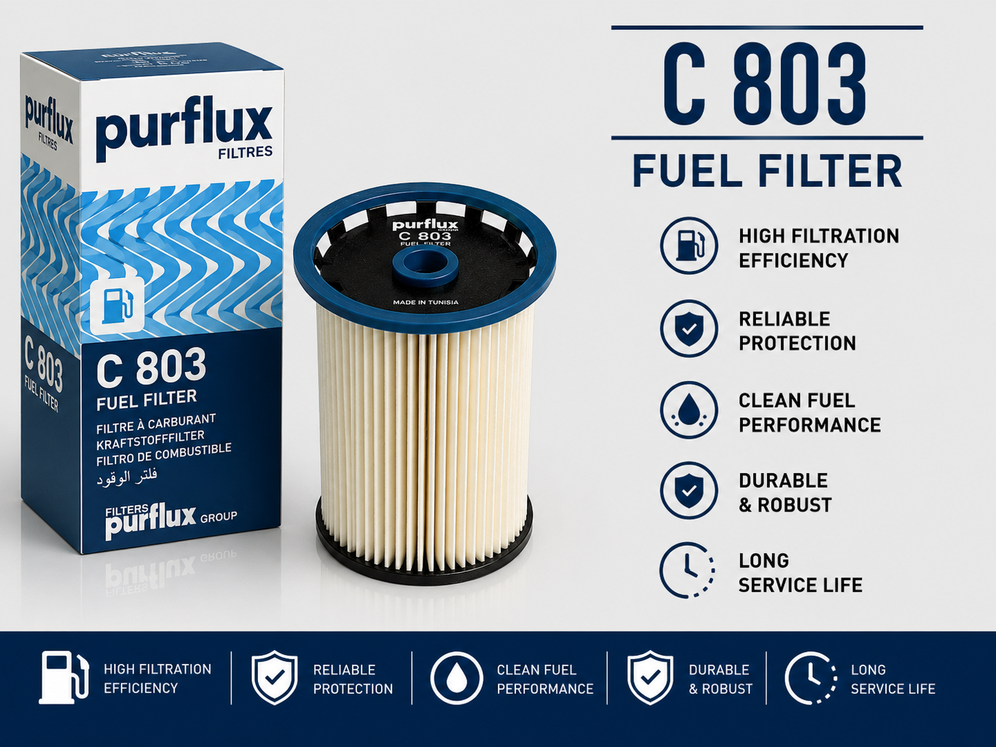 PURFLUX C 803 FILTER--FUEL FILTER