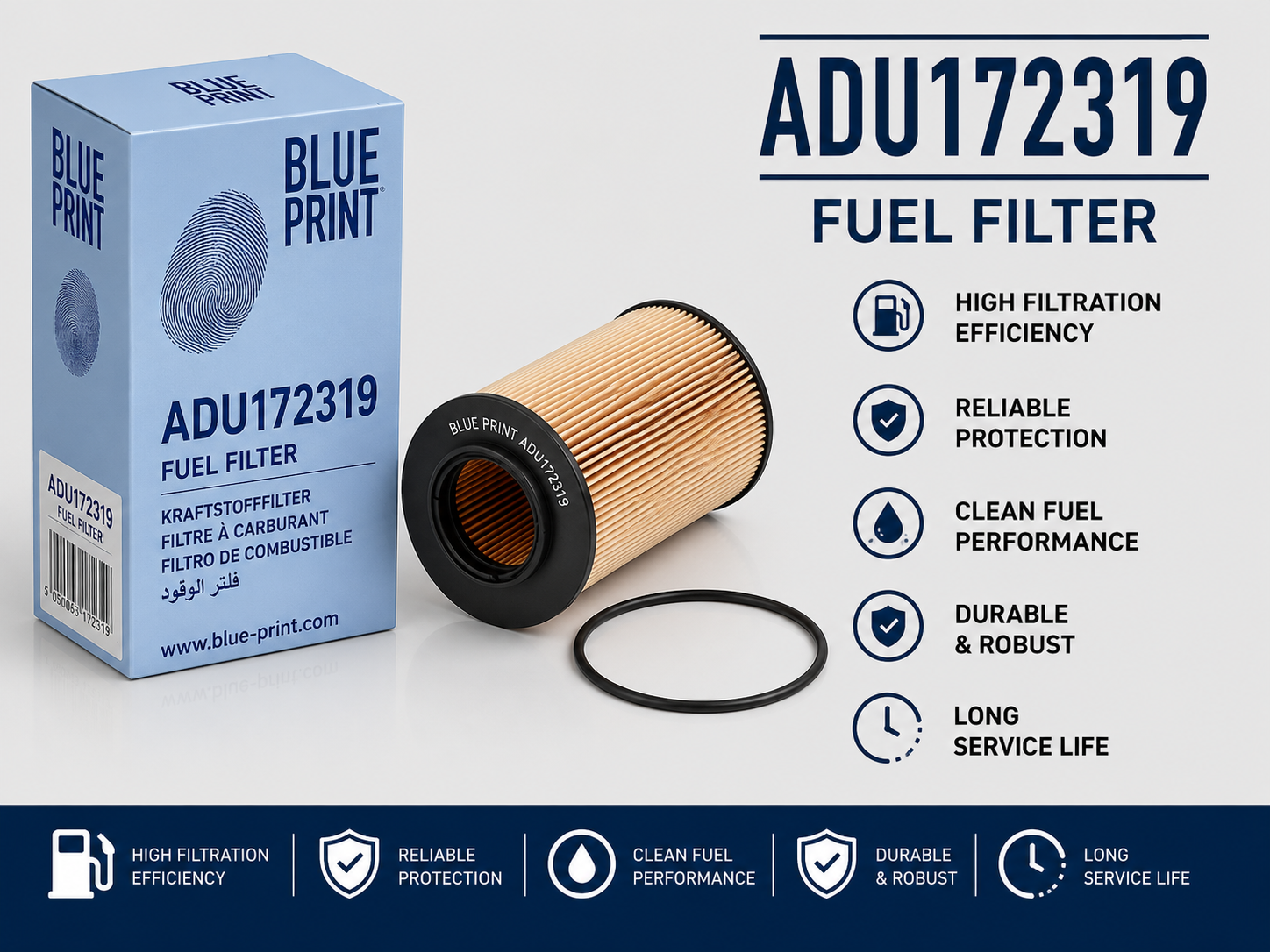 BLUE PRINT ADU172319 FILTER--FUEL FILTER