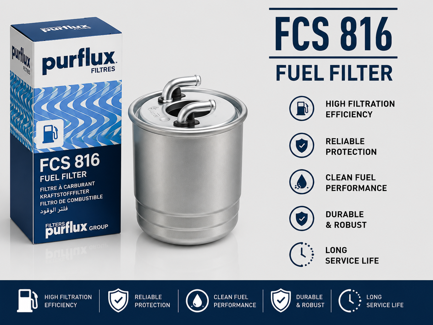 PURFLUX FCS 816 FILTER--FUEL FILTER