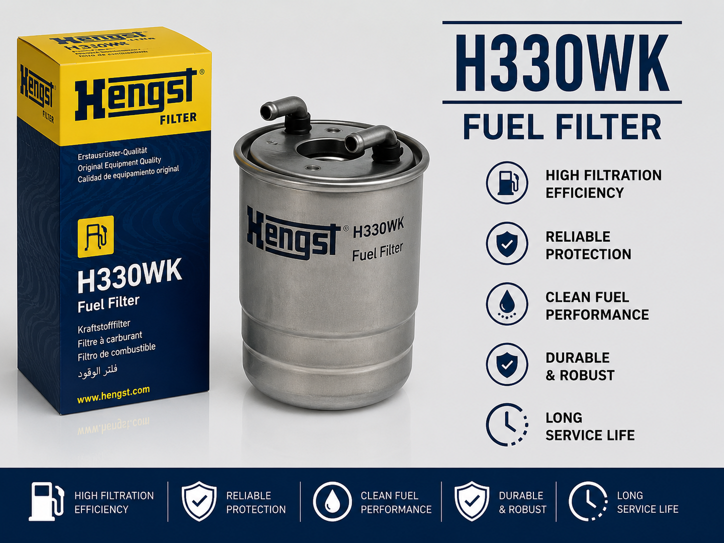HENGST H330WK FILTER--FUEL FILTER