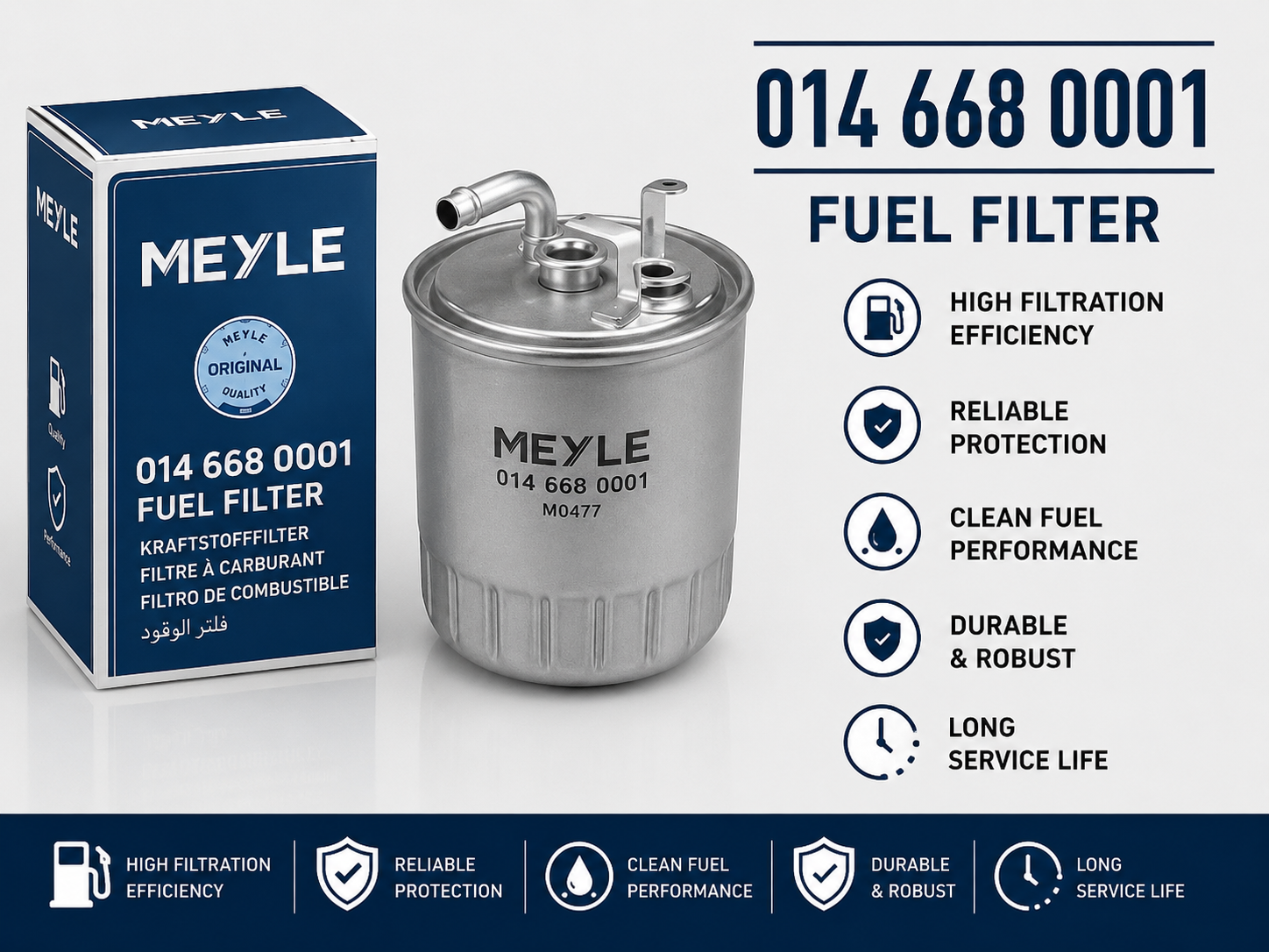 MEYLE 014 668 0001 FILTER--FUEL FILTER