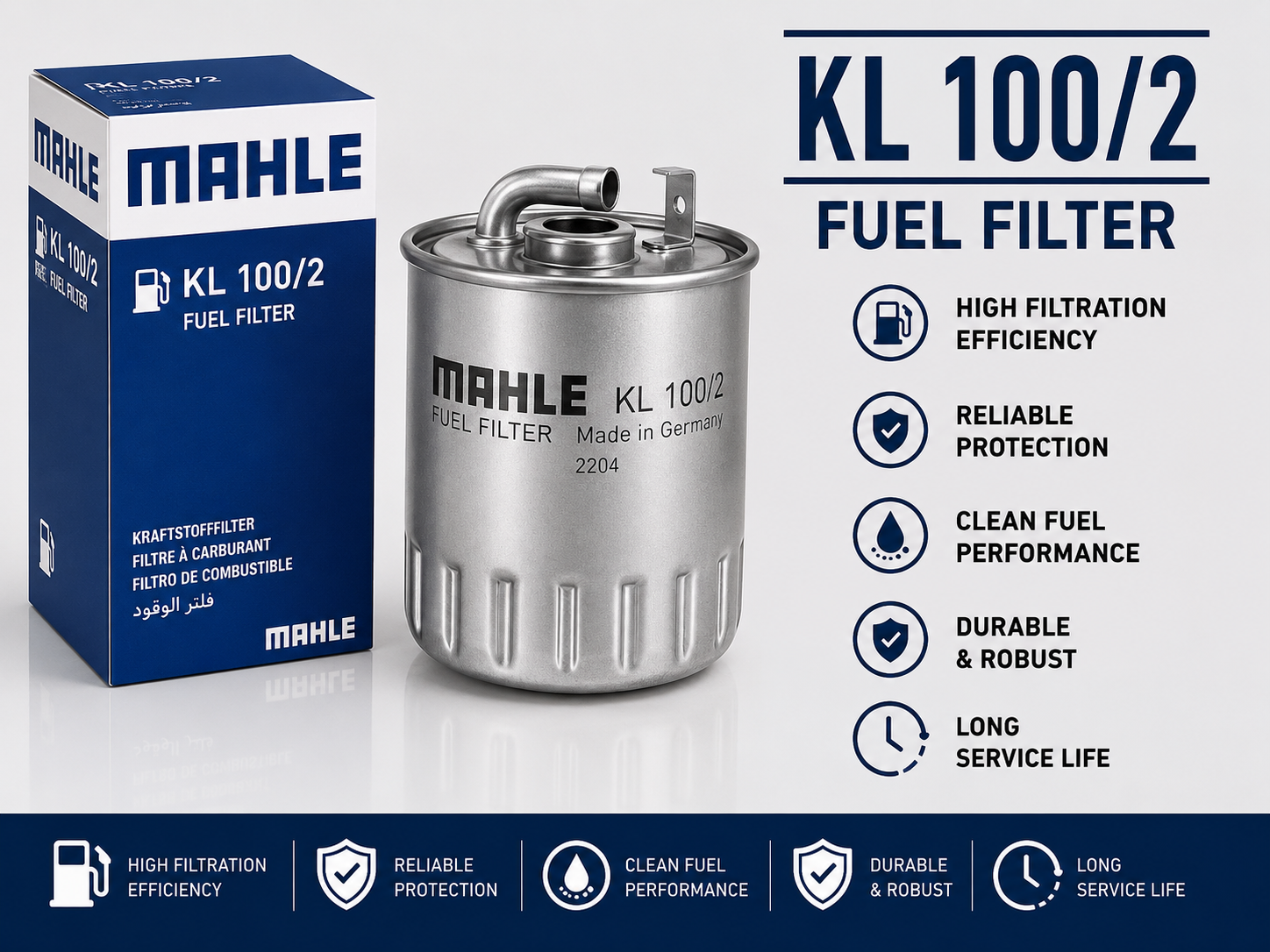 MAHLE KL 100/2 FILTER--FUEL FILTER