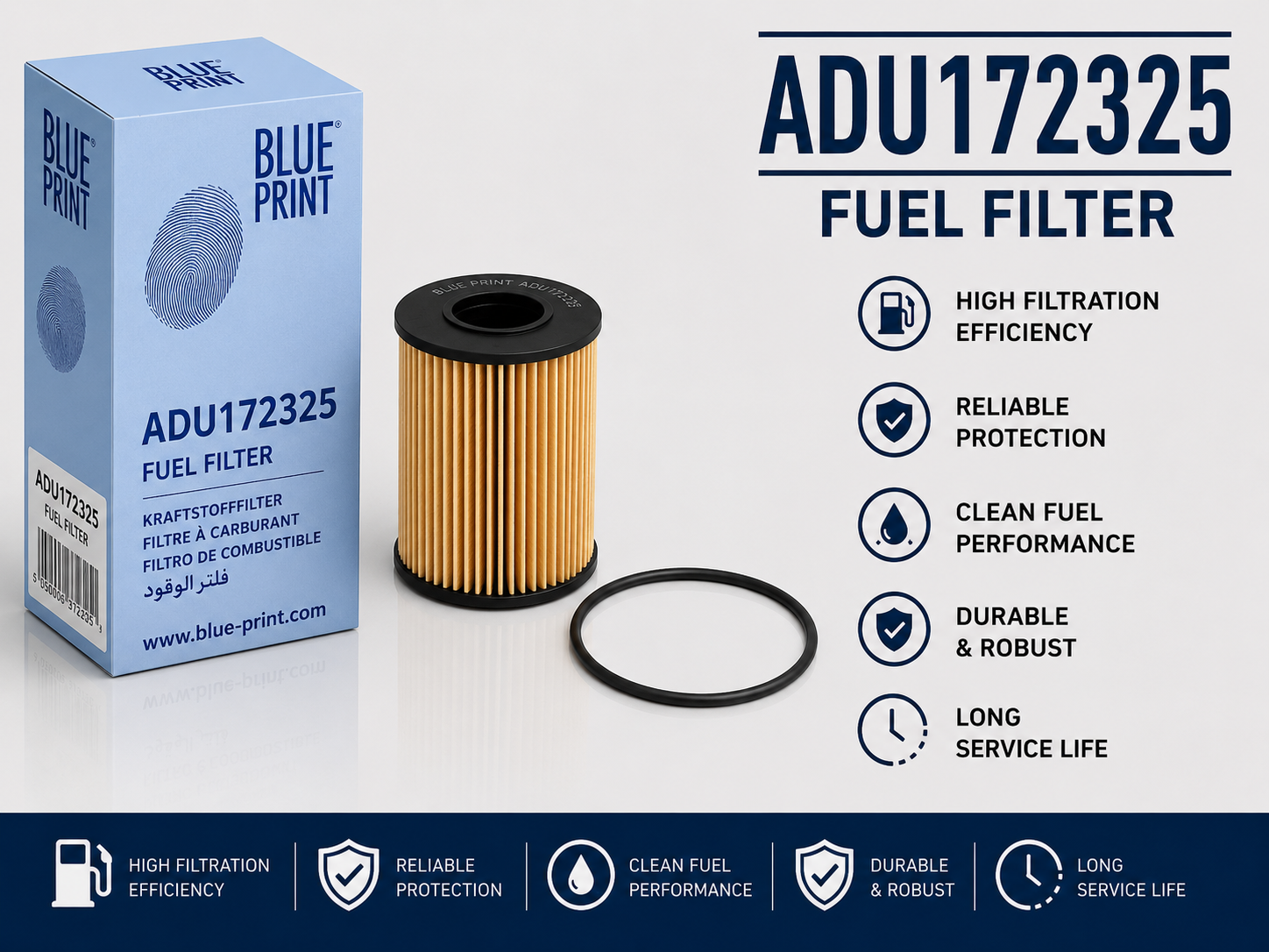 BLUE PRINT ADU172325 FILTER--FUEL FILTER