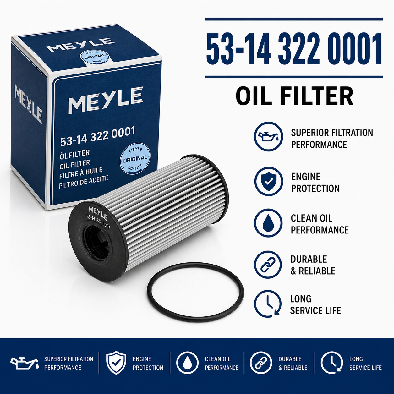 MEYLE 53-14 322 0001 FILTER--OIL FILTER