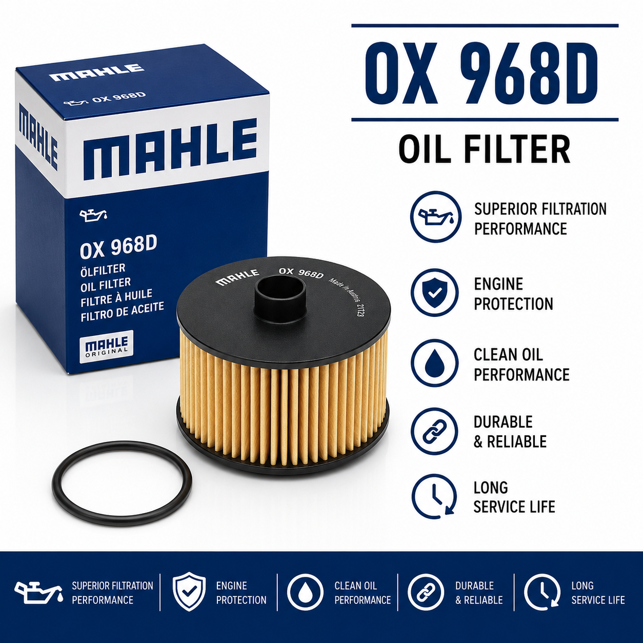 MAHLE OX 968D FILTER--OIL FILTER