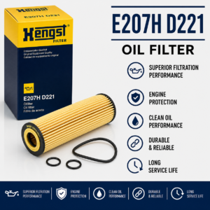 HENGST E207H D221 FILTER–OIL FILTER