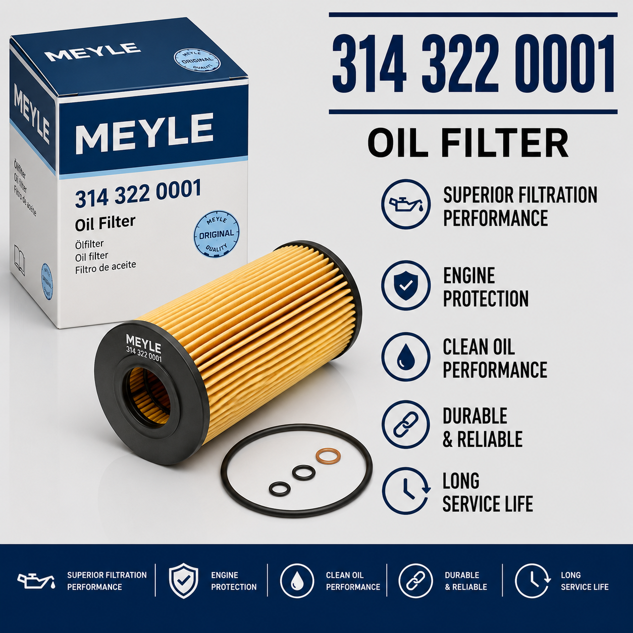 MEYLE 314 322 0001 FILTER--OIL FILTER