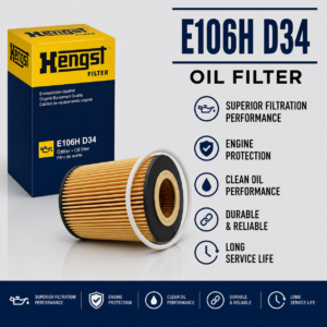 HENGST E106H D34 FILTER–OIL FILTER
