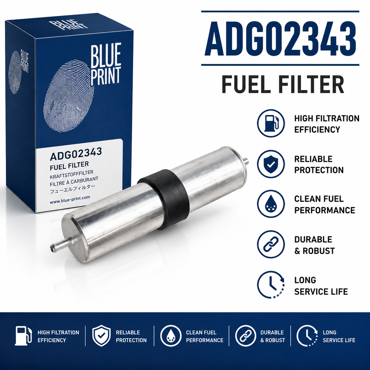 BLUE PRINT ADG02343 FILTER--FUEL FILTER