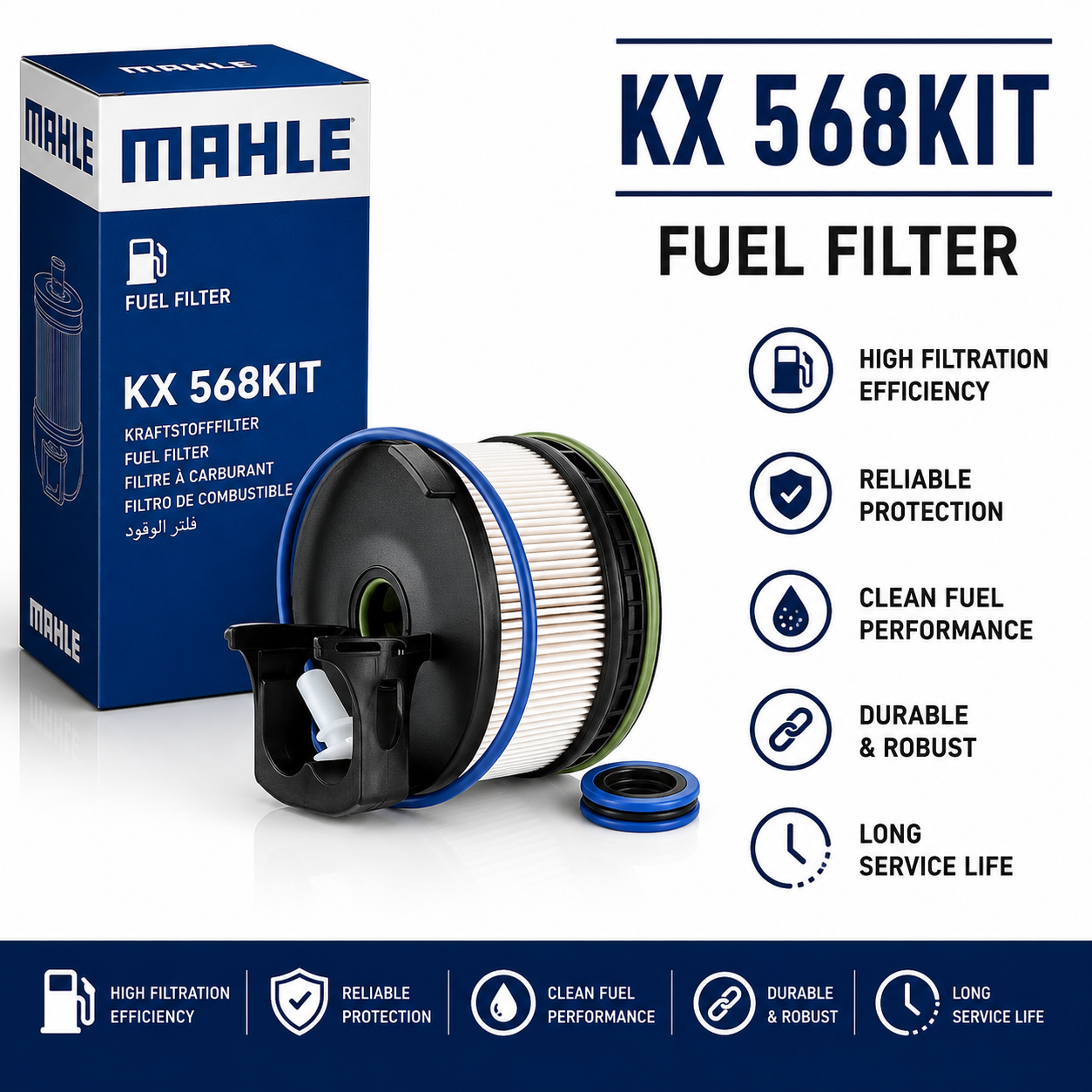 MAHLE KX 568KIT FILTER--FUEL FILTER