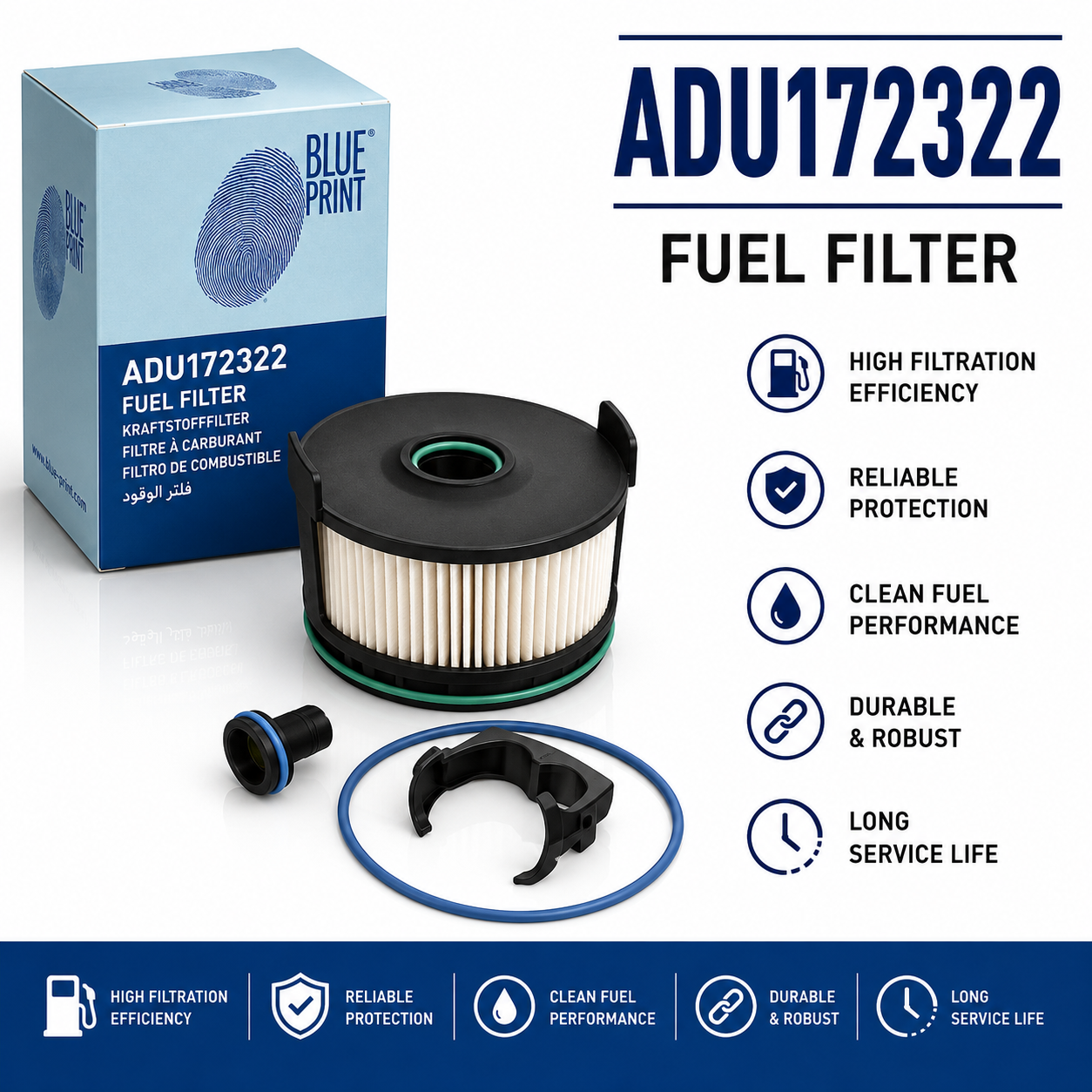 BLUE PRINT ADU172322 FILTER--FUEL FILTER