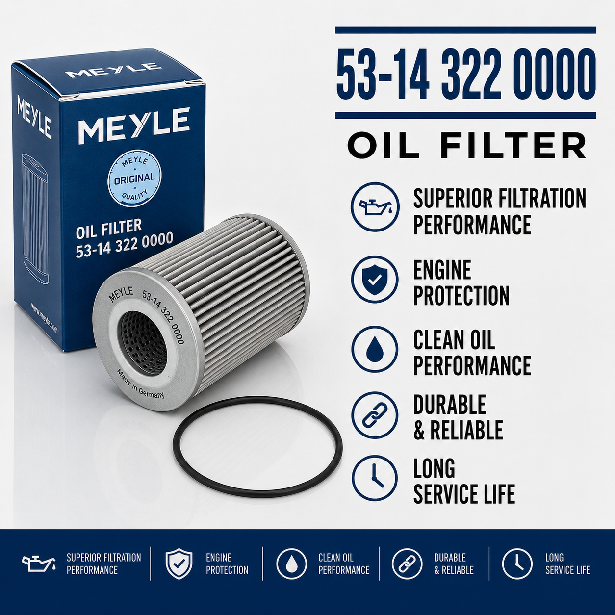 MEYLE 53-14 322 0000 FILTER--OIL FILTER