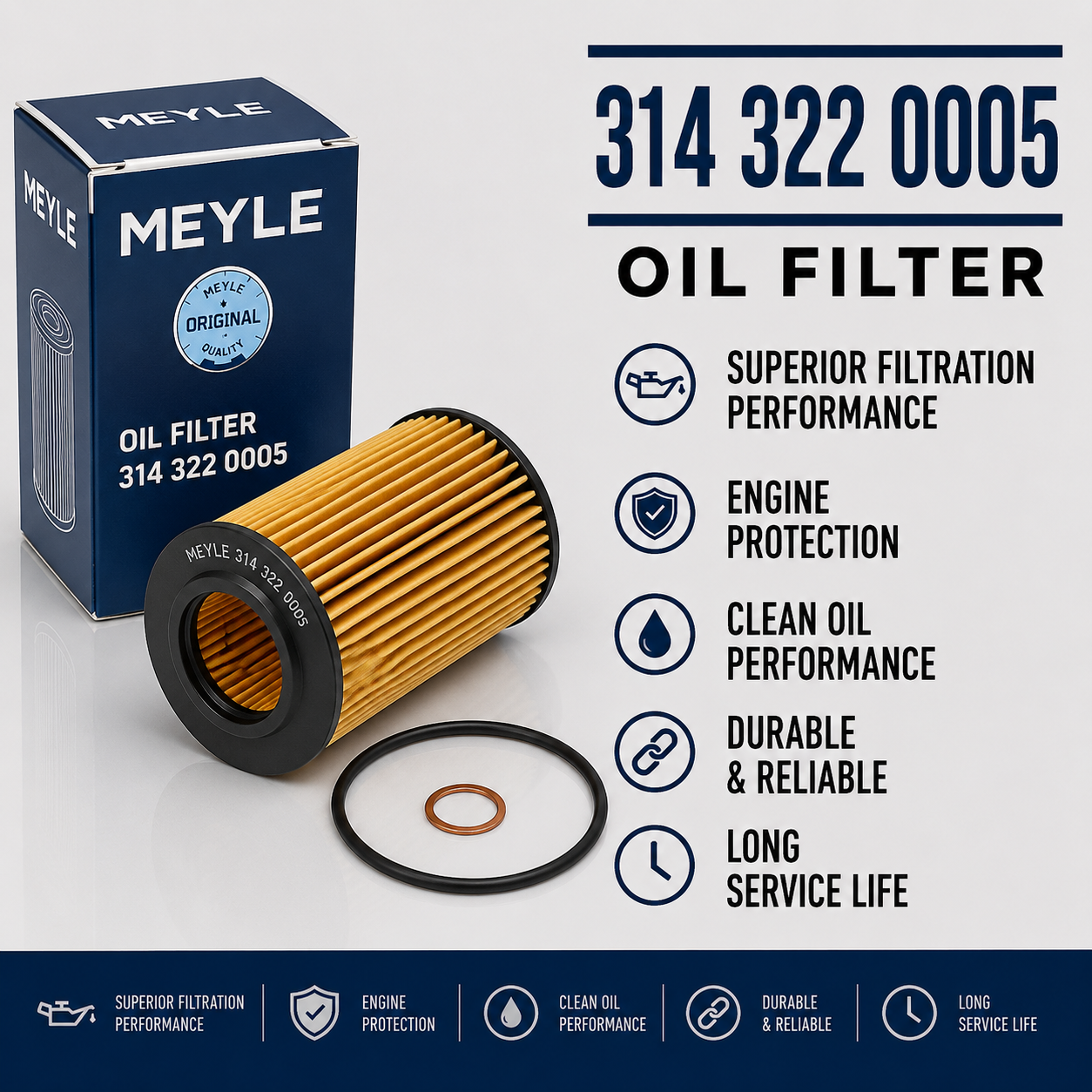 MEYLE 314 322 0005 FILTER--OIL FILTER