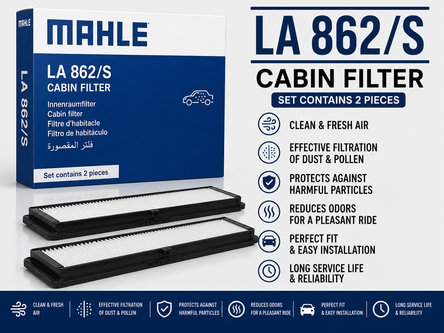 MAHLE LA 862/S FILTER-- CABIN FILTER