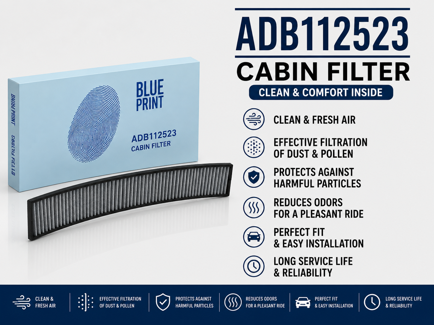 BLUE PRINT ADB112523 FILTER-- CABIN FILTER