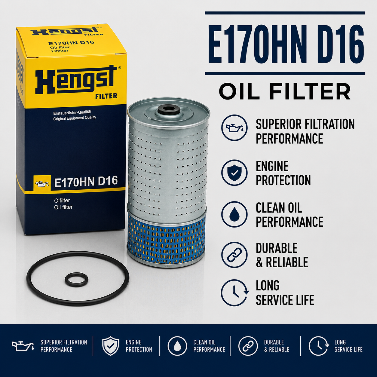 HENGST E170HN D16 FILTER--OIL FILTER