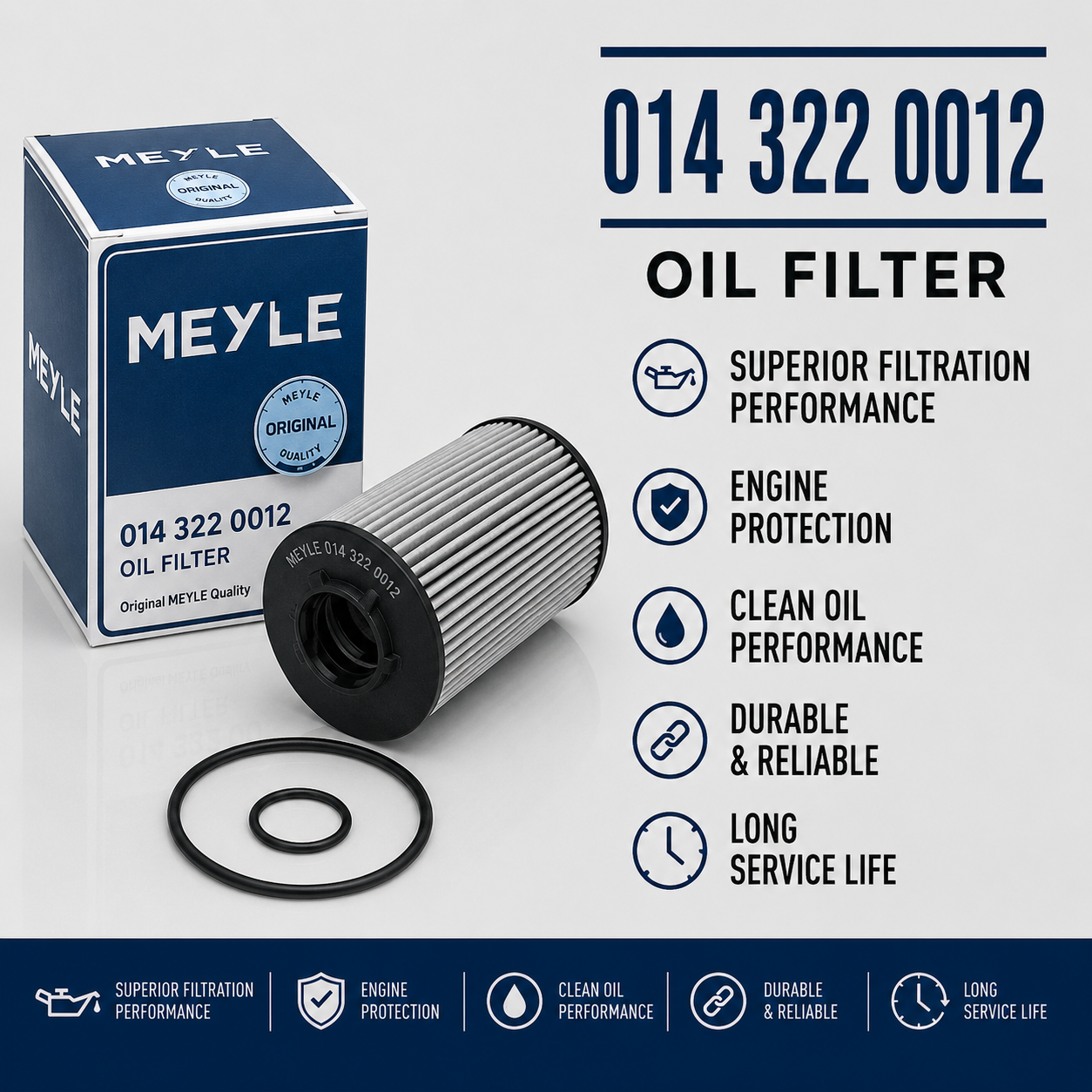 MEYLE 014 322 0012 FILTER--OIL FILTER