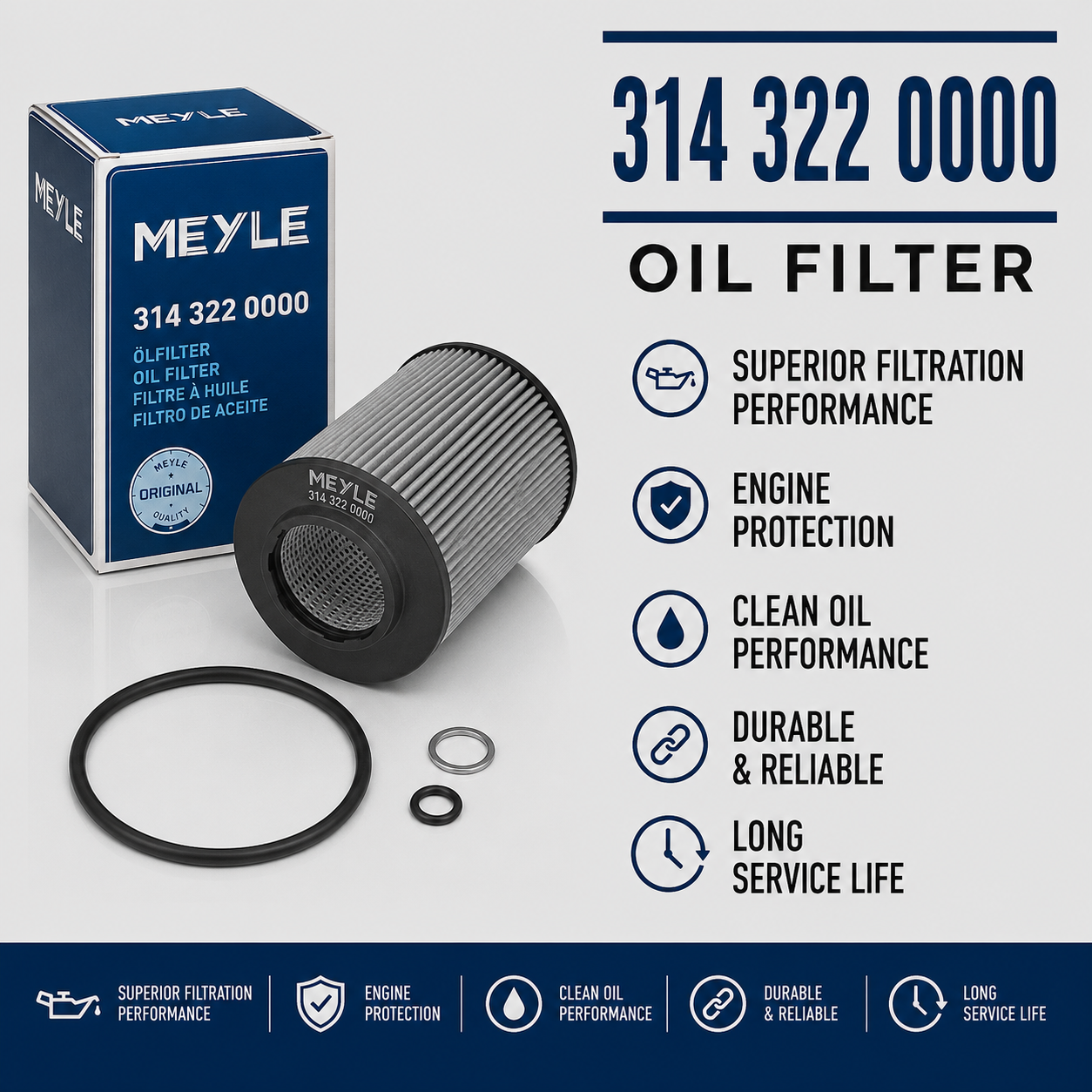 MEYLE 314 322 0000 FILTER--OIL FILTER