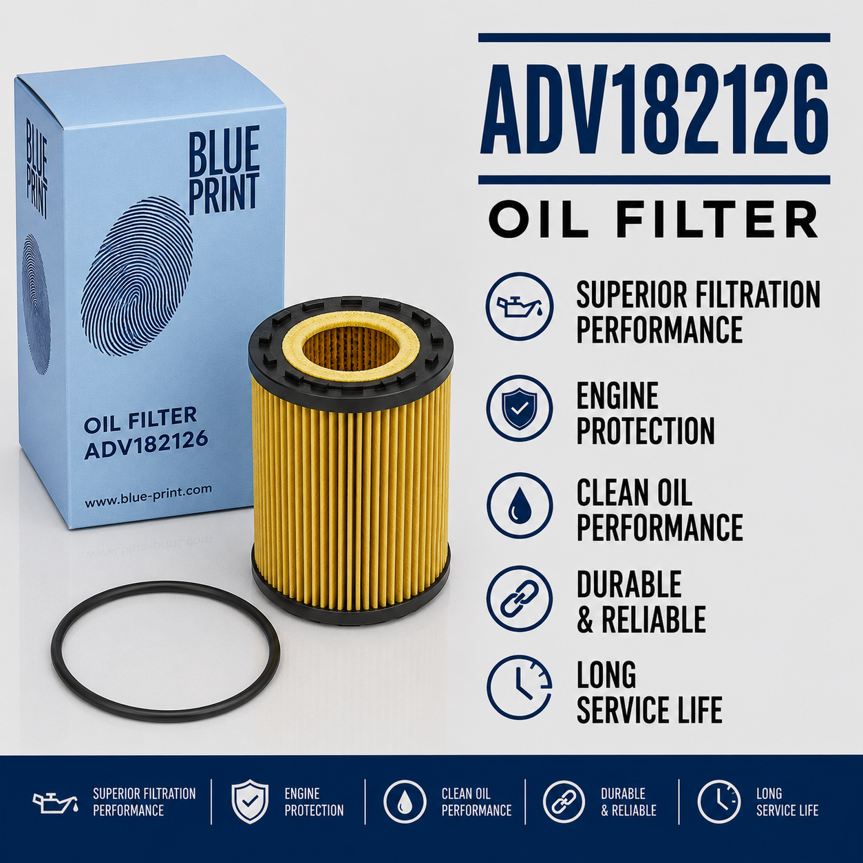 BLUE PRINT ADV182126 FILTER--OIL FILTER