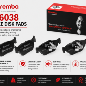 BREMBO P06038 Brakes, Brake Disk Pads