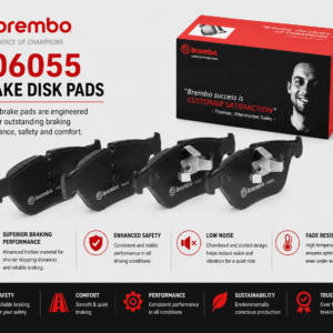 BREMBO P06055 Brakes, Brake Disk Pads