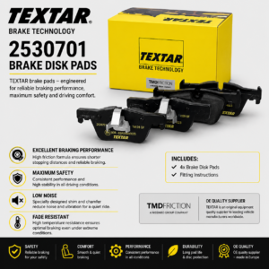 TEXTAR 2530701 Brakes, Brake Disk Pads