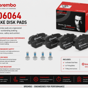 BREMBO P06064 Brakes, Brake Disk Pads