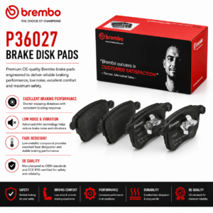 BREMBO P36027 Brakes, Brake Disk Pads