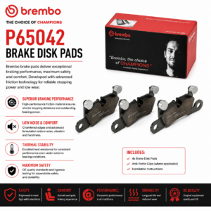 BREMBO P65042 Brakes, Brake Disk Pads