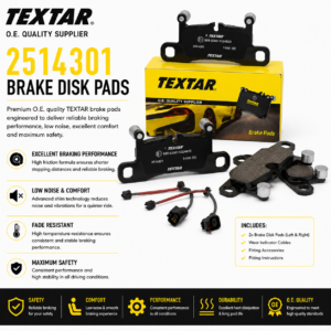 TEXTAR 2514301 Brakes, Brake Disk Pads