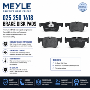 MEYLE 025 250 1418 Brakes, Brake Disk Pads