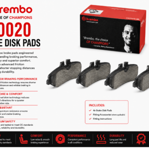 BREMBO P50020 Brakes, Brake Disk Pads