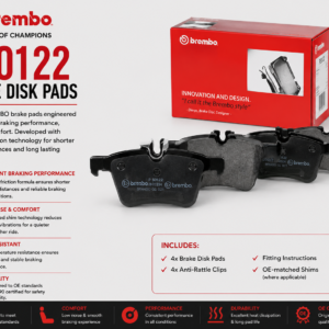 BREMBO P50122 Brakes, Brake Disk Pads