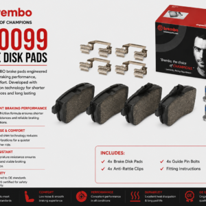 BREMBO P50099 Brakes, Brake Disk Pads