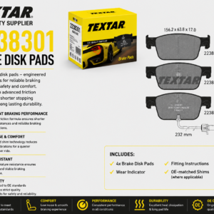 TEXTAR 2238301 Brakes, Brake Disk Pads