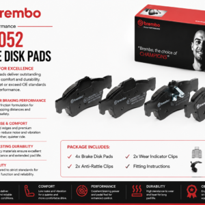 BREMBO P50052 Brakes, Brake Disk Pads