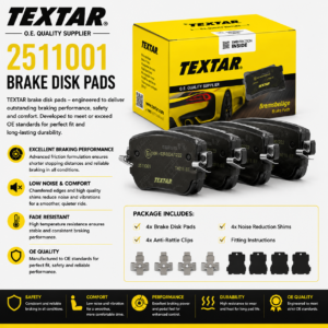 TEXTAR 2511001 Brakes, Brake Disk Pads
