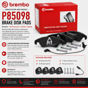 BREMBO P85098 Brakes, Brake Disk Pads