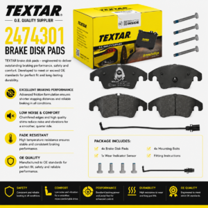 TEXTAR 2474301 Brakes, Brake Disk Pads