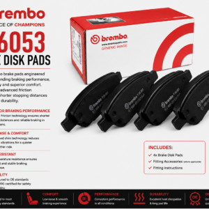 BREMBO P06053 Brakes, Brake Disk Pads