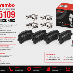BREMBO P85109 Brakes, Brake Disk Pads