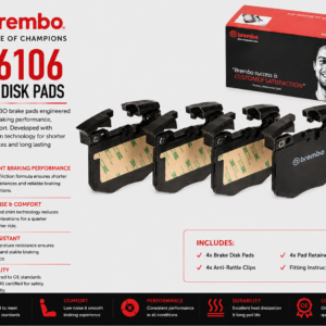 BREMBO P06106 Brakes, Brake Disk Pads