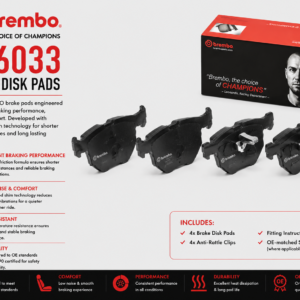 BREMBO P06033 Brakes, Brake Disk Pads