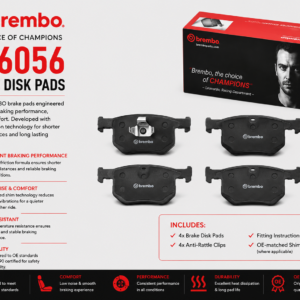 BREMBO P06056 Brakes, Brake Disk Pads