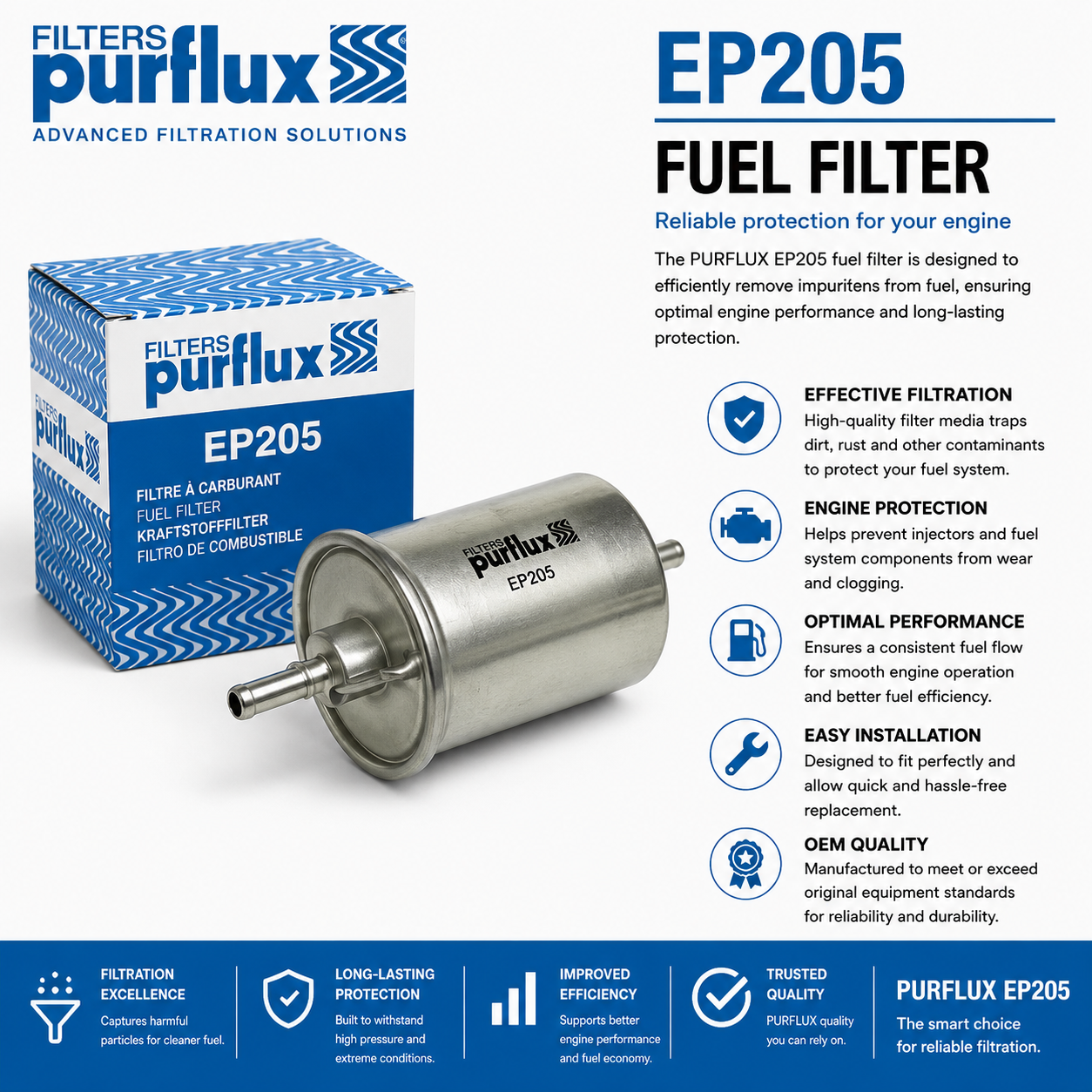 PURFLUX EP 205 filter, fuel filter